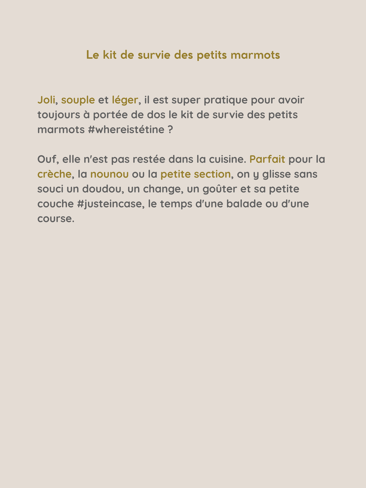Mon Premier Sac - Sac à dos personnalisé bébé, rien qu'à lui