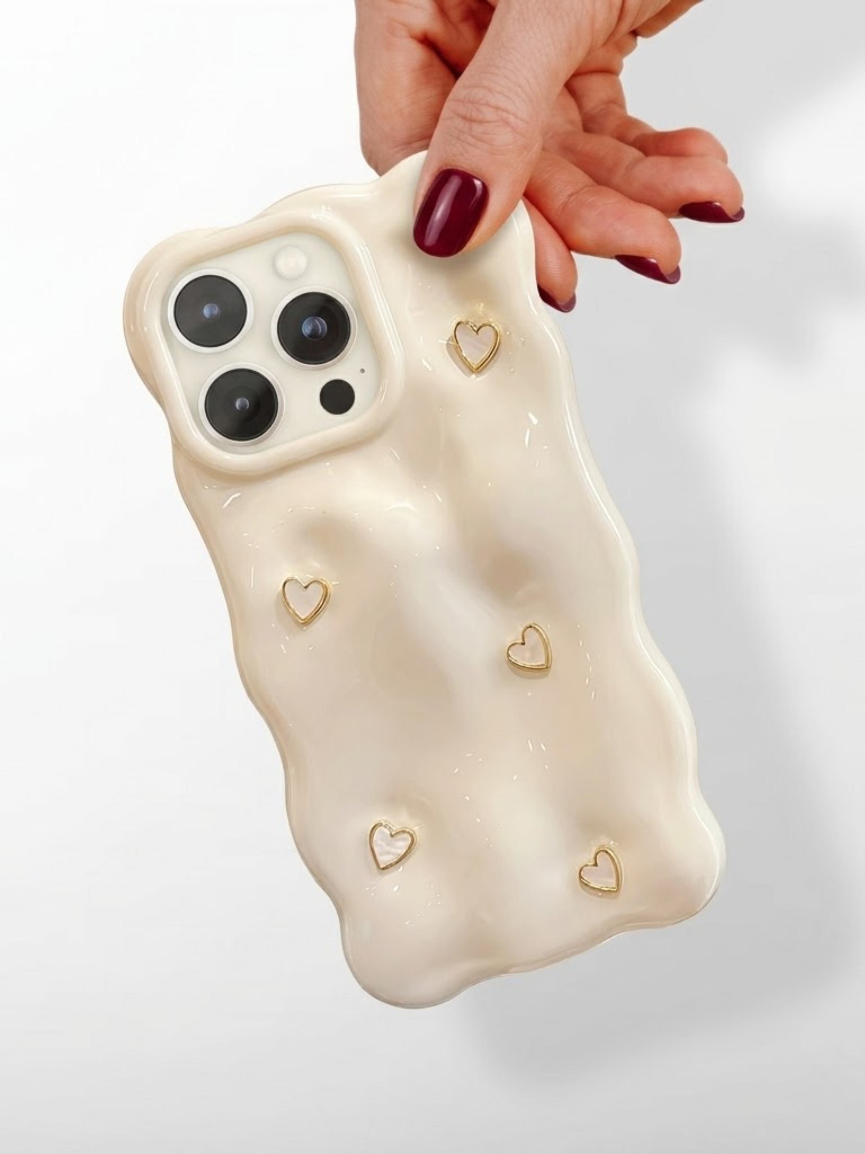 Coque Cœurs Nacrés | Protège votre iPhone en douceur